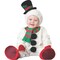 Infant Snowman Costume Zippered Jumpsuit Hood and Booties 12-18 Months